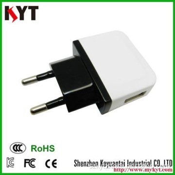 CE FCC ROHS CB certified charger 5v1a, mobile phone chargers wall charger for samsung galaxy s6,huawei p9